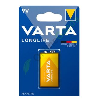 Varta 9V Elem Tartós Longlife Power Alkáli B1