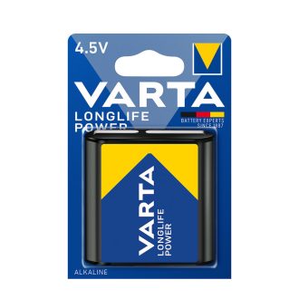   Varta Lapos Elem Tartós Longlife Power Alkáli 3LR12 4,5V B1