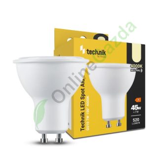   Technik LED Izzó Spot Alu-Plastic 7W GU10 100° 4000K (520 l)
