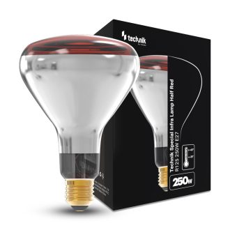   Izzó Infra E27 250W Fél Piros Technik Special Ligh R125 - db