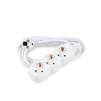   Elosztó 3 Utas 3m. Kábellel, 1,5mm2 Rézkábel (MT3W3M1,5-W) - db