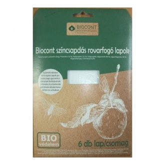 Biocont Fehér Rovarfogó Lap A/5, - 6db/csomag