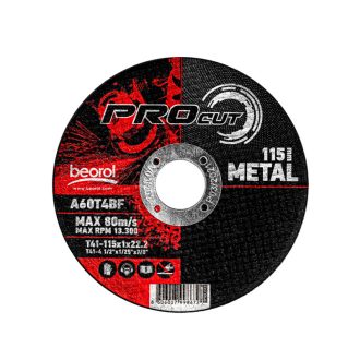 Vágókorong Beorol RPM115x1 115*1*22.2 Fém - db