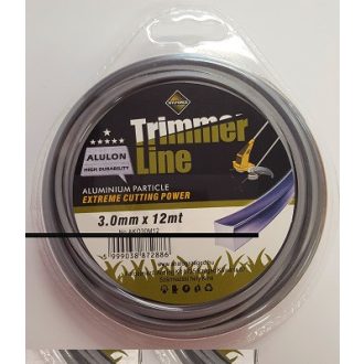   Fűnyíró Damil 3mm Négyszög Alulon Trimmer Line AKQ30M12 - 12m/db