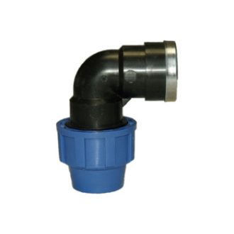 Könyökidom KPE 25X1/2" Belső menetes (kék) - db