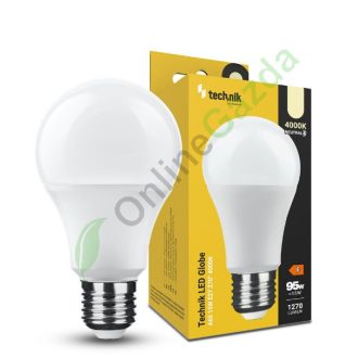 Technik LED Izzó Globe A65 15W E27 270° 4000K (1270 lumen)
