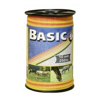   Villanypásztor Szalag sárga/narancs 10mm*250m DF 441523 Basic classe - db
