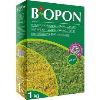 BIOPON Gyepműtrágya Sárgulás Ellen Mohás Gyepre - 3kg