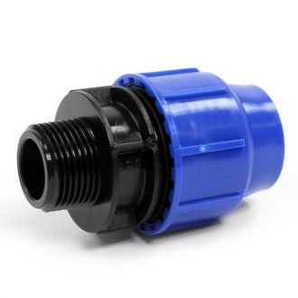Átmenet KPE 75*2.1/2" Külső menetes - db