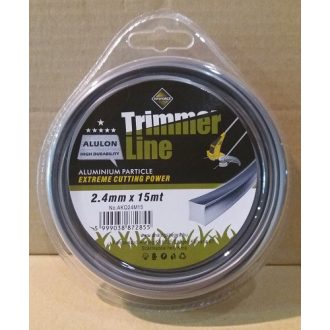   Fűnyíró Damil 2,4mm Négyszög Alulon Trtimmer Line AKQ24M15 - 15m