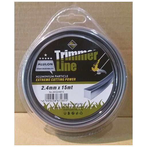 Fűnyíró Damil 2,4mm Négyszög Alulon Trtimmer Line AKQ24M15 - 15m