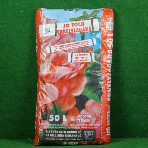 Virágföld Jó Föld Piros Erkélyládába - 20 Liter