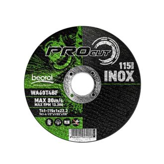 Vágókorong Inox 115*1.0*22.2mm Beorol RPI115 - db