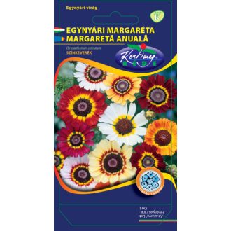   Egynyári Margaréta Színkeverék (Chrysanthemum Carinatum) Rédei - 1g