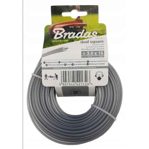 Fűnyíró Damil 3 Négyszög Dual Square ZRK3015K - 15m/db