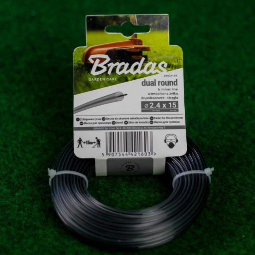 Fűnyíró Damil 2,4mm Kör Bradas Dual Round ZRO2415K - 15m/db